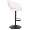 Flash Furniture White Vinyl Adjustable Height Barstool CH-122070-WHBK-GG - alternate 3